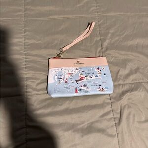 Spartina 449 Pink Clutch with Whimsical Design (Northeastern Harbors)